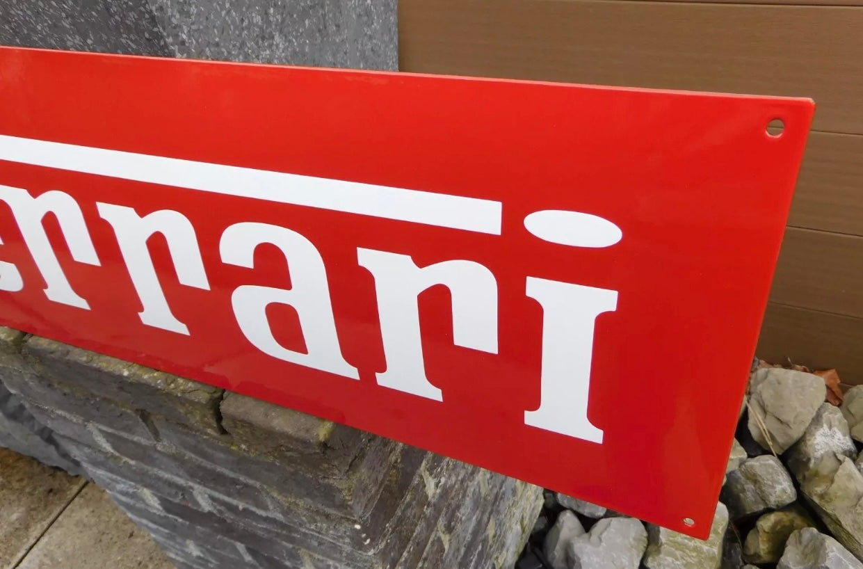 Ferrari Enamel Sign