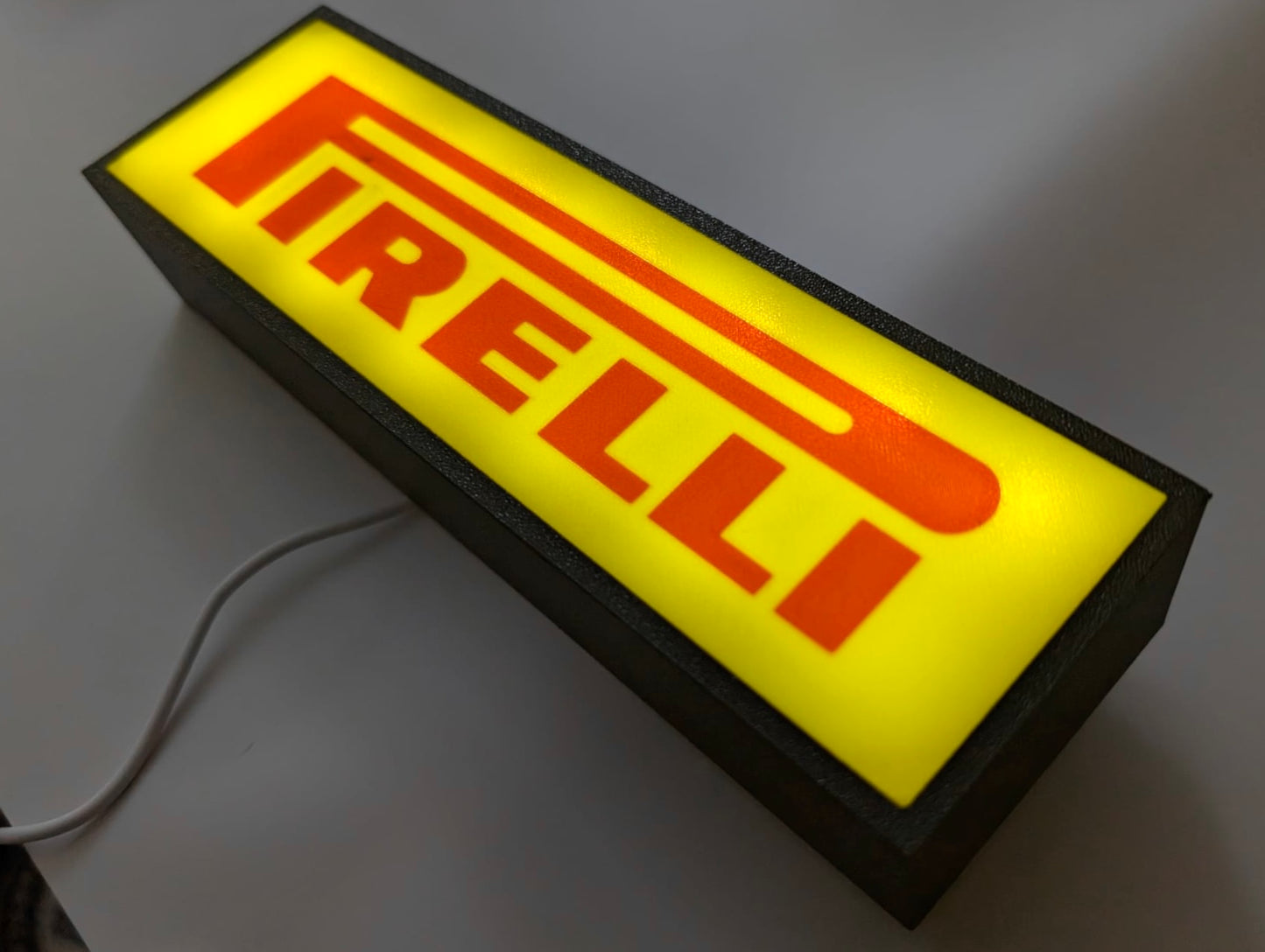 Pirelli Lightbox Illuminated Logo Sign