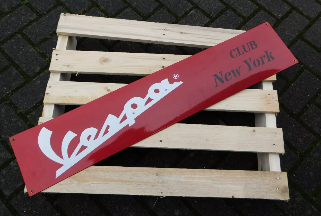 Vespa Enamel Sign