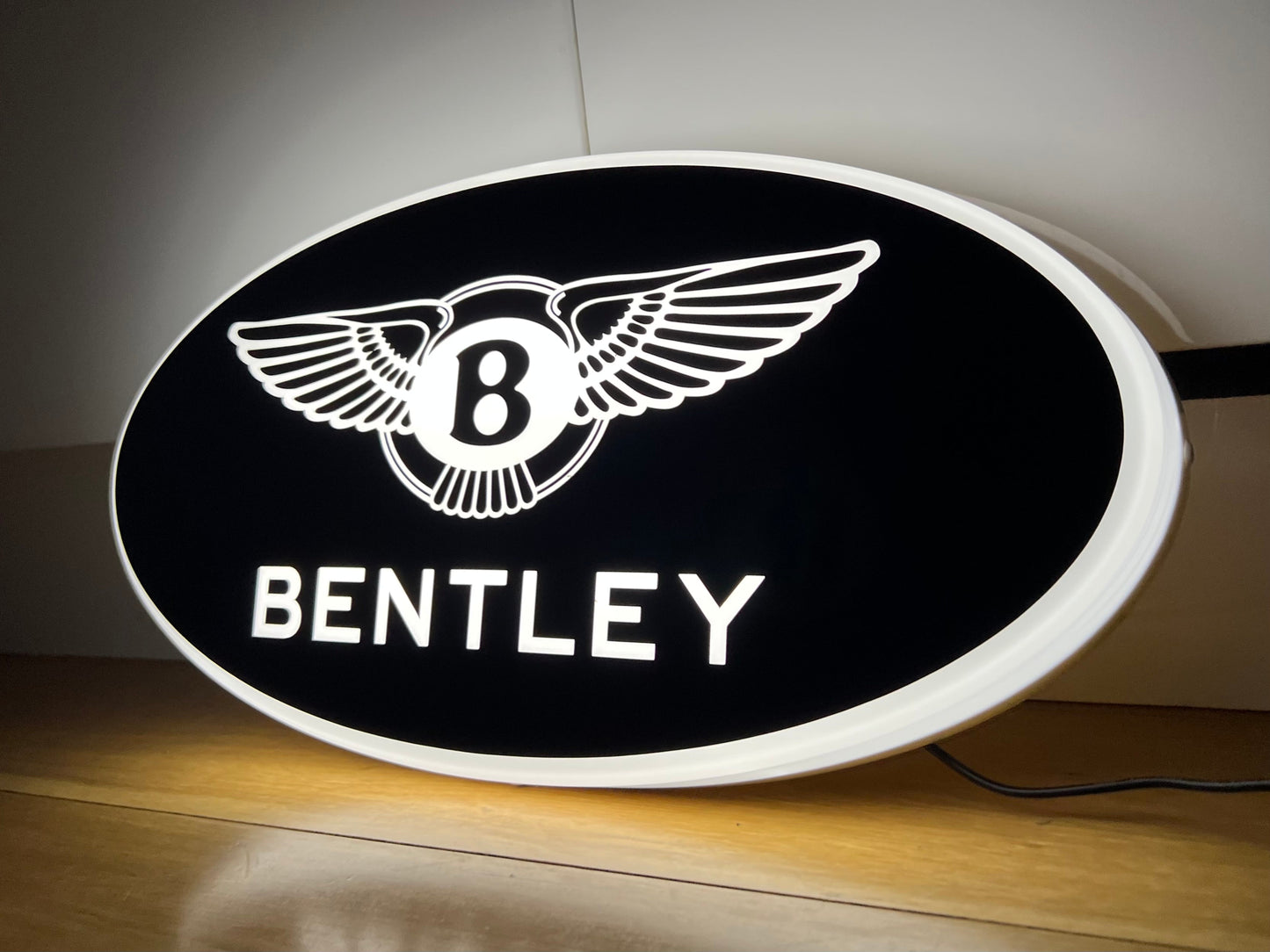 Bentley Black Illuminated Logo Sign