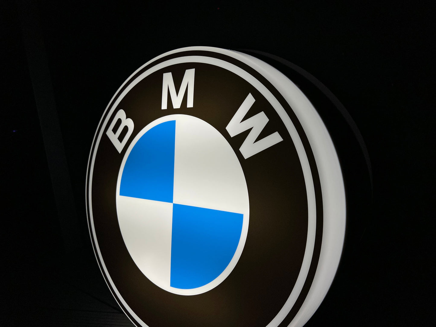 BMW Round Illuminated Logo Sign