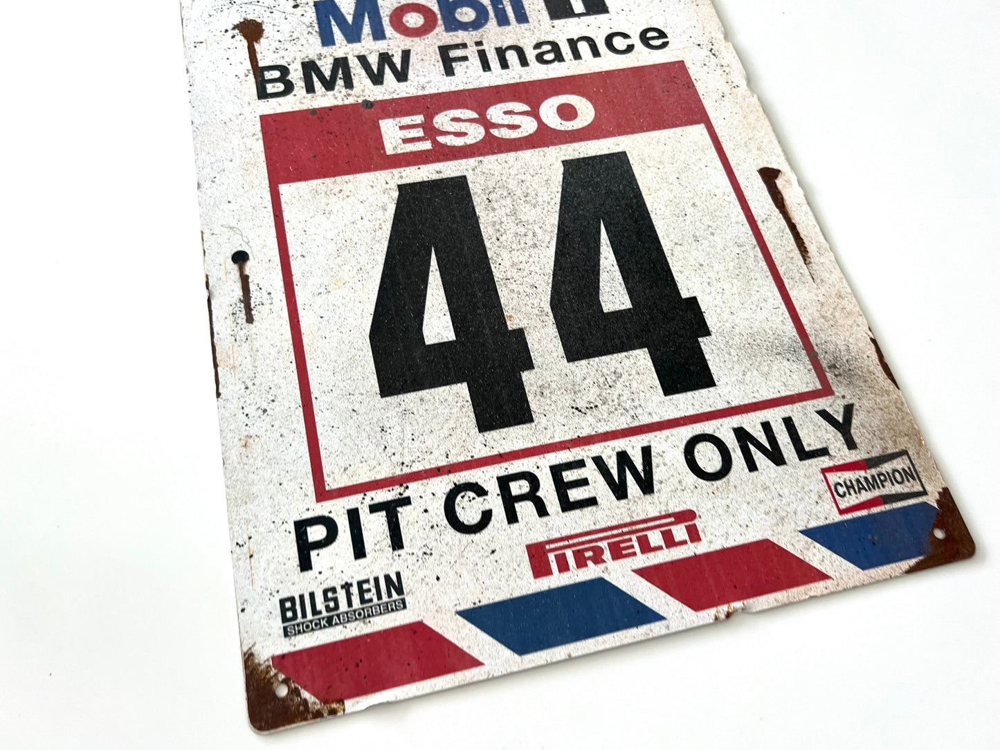 BMW Mobil 1 Esso Vintage Metal Sign