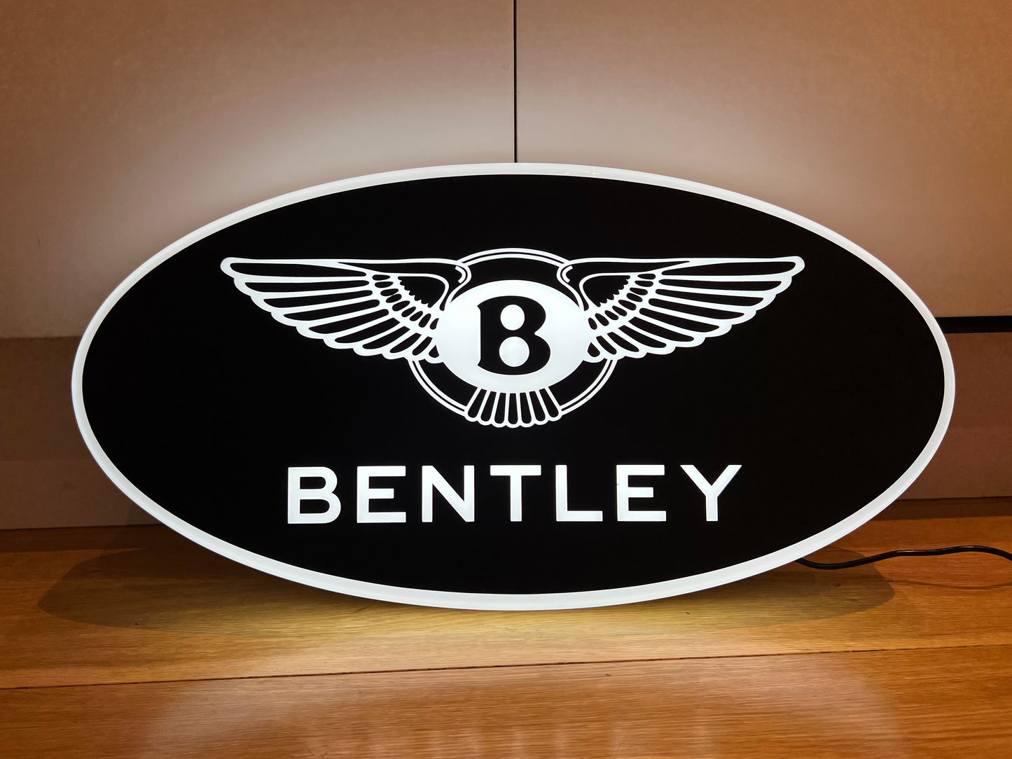 Bentley Black Illuminated Logo Sign