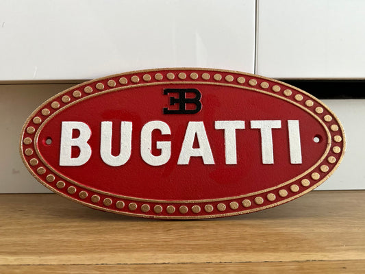 Bugatti Metal Logo Sign