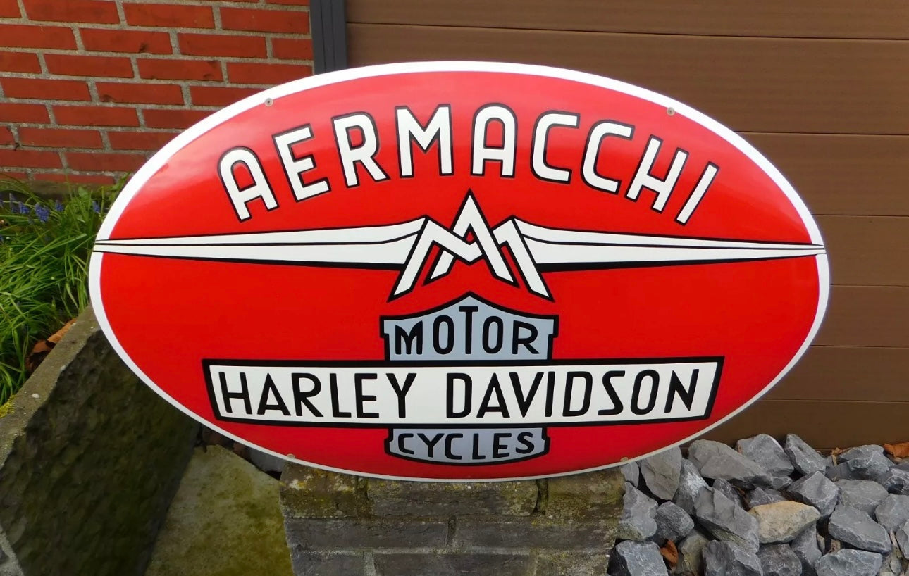 Harley Davidson Motorcycles Enamel Sign