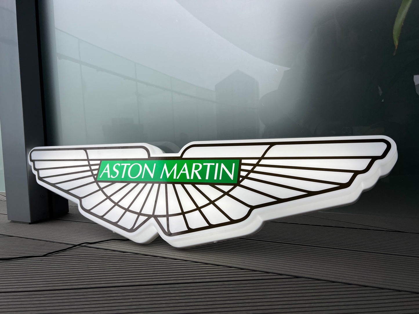 Aston Martin Illuminated Wings Sign