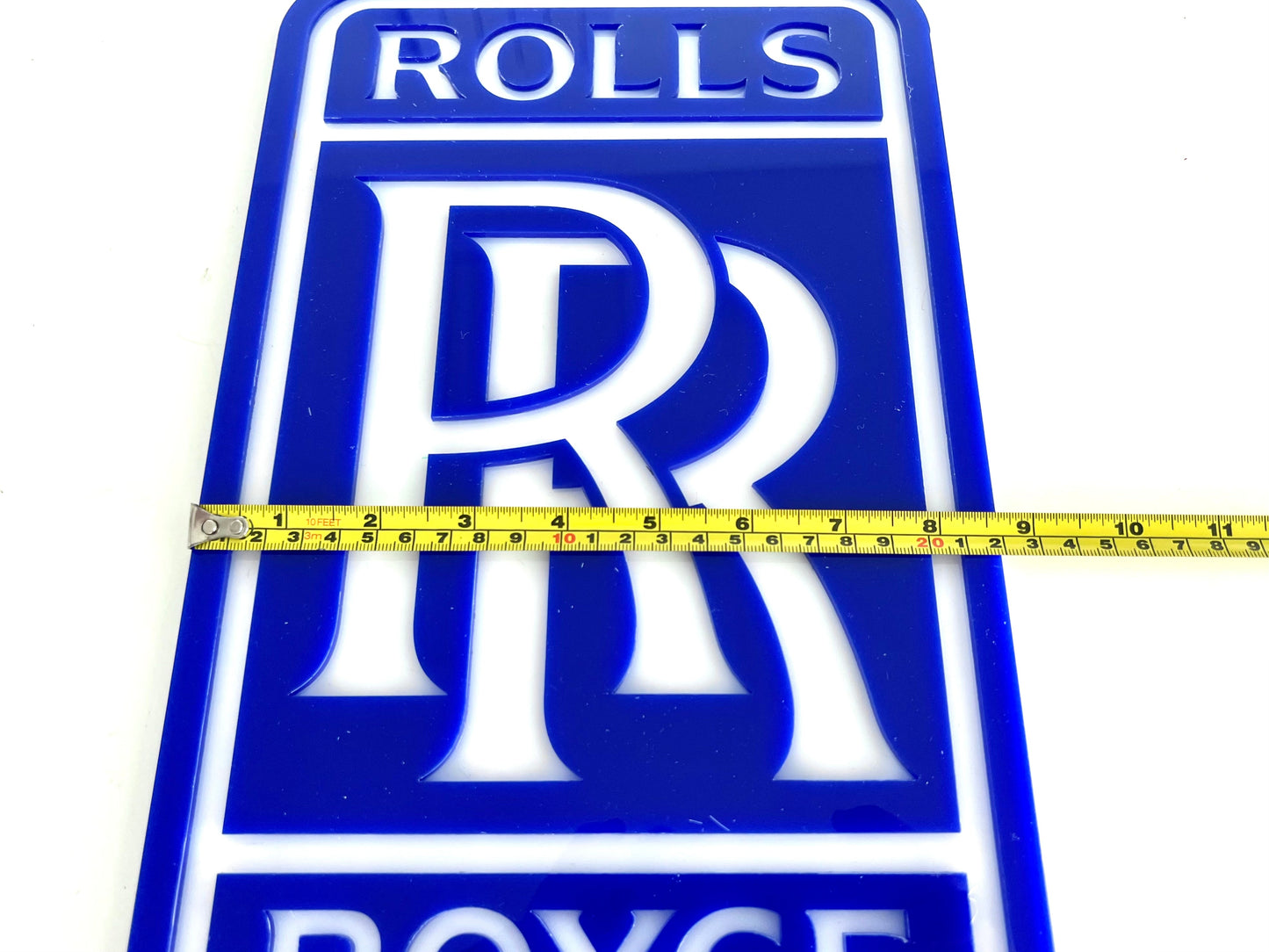 Rolls Royce Blue Acrylic Logo Sign