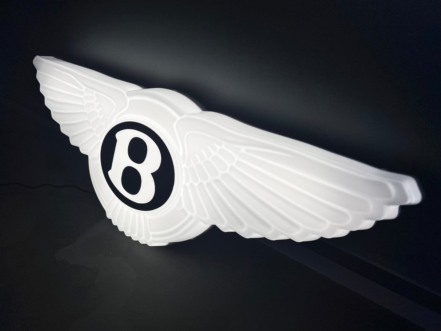 Bentley Wings Illuminated Logo Sign