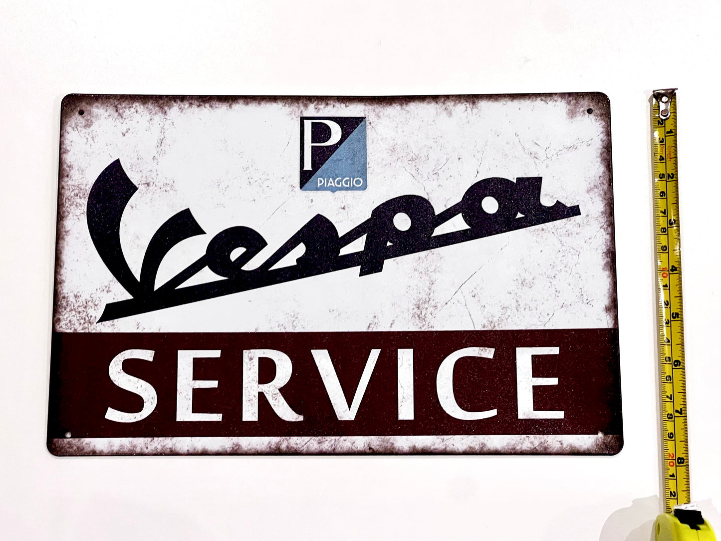 Vespa Service Metal Sign