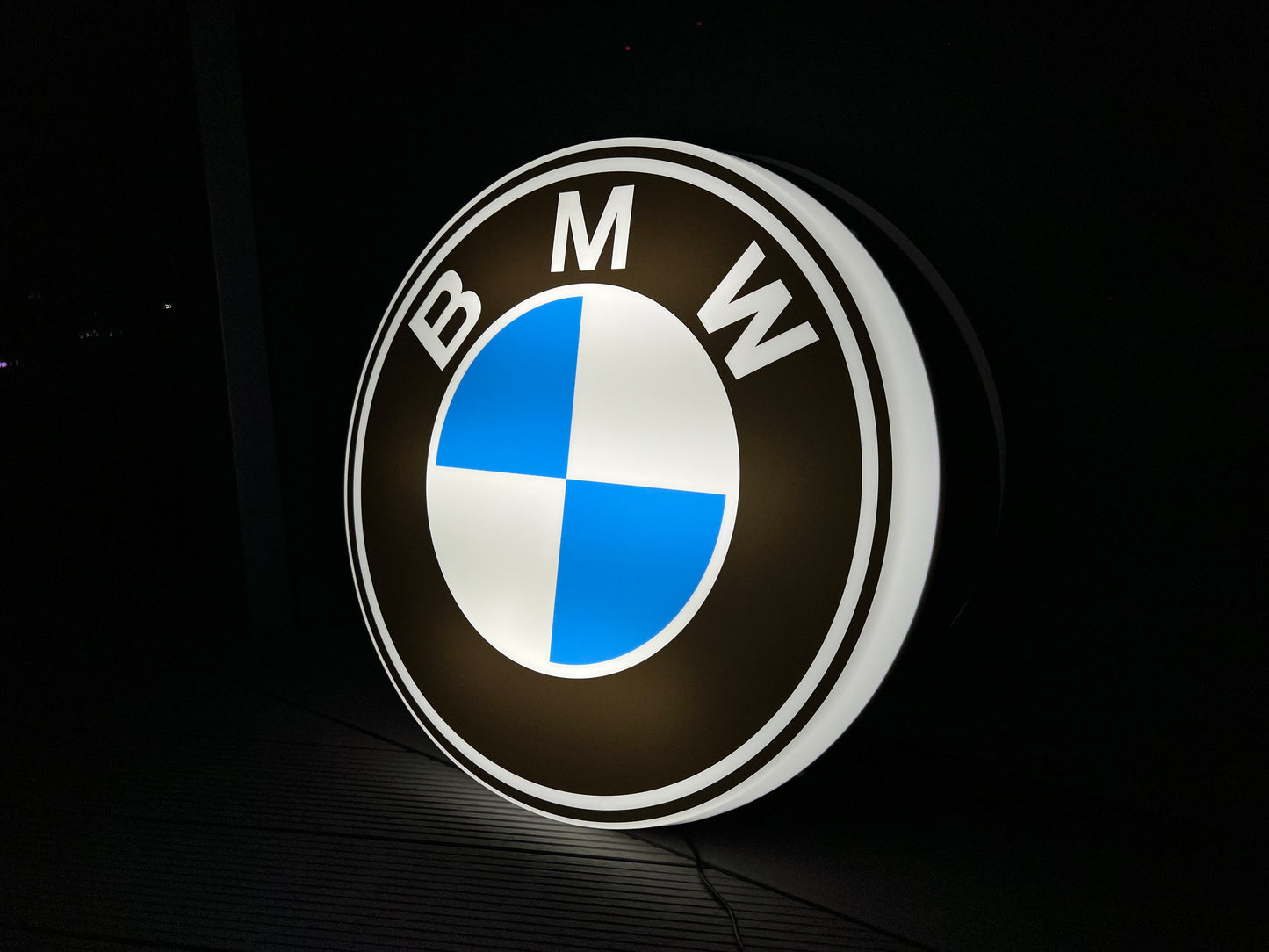 BMW Round Illuminated Logo Sign