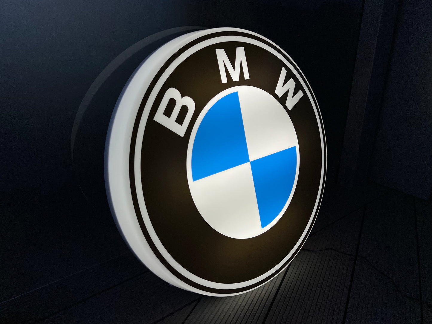 BMW Round Illuminated Logo Sign