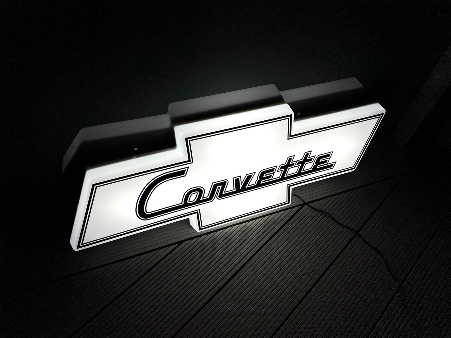 Chevrolet Corvette Illuminated Logo Sign