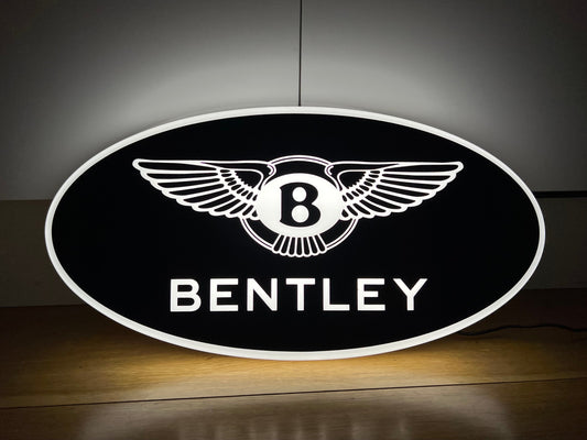 Bentley Black Illuminated Logo Sign
