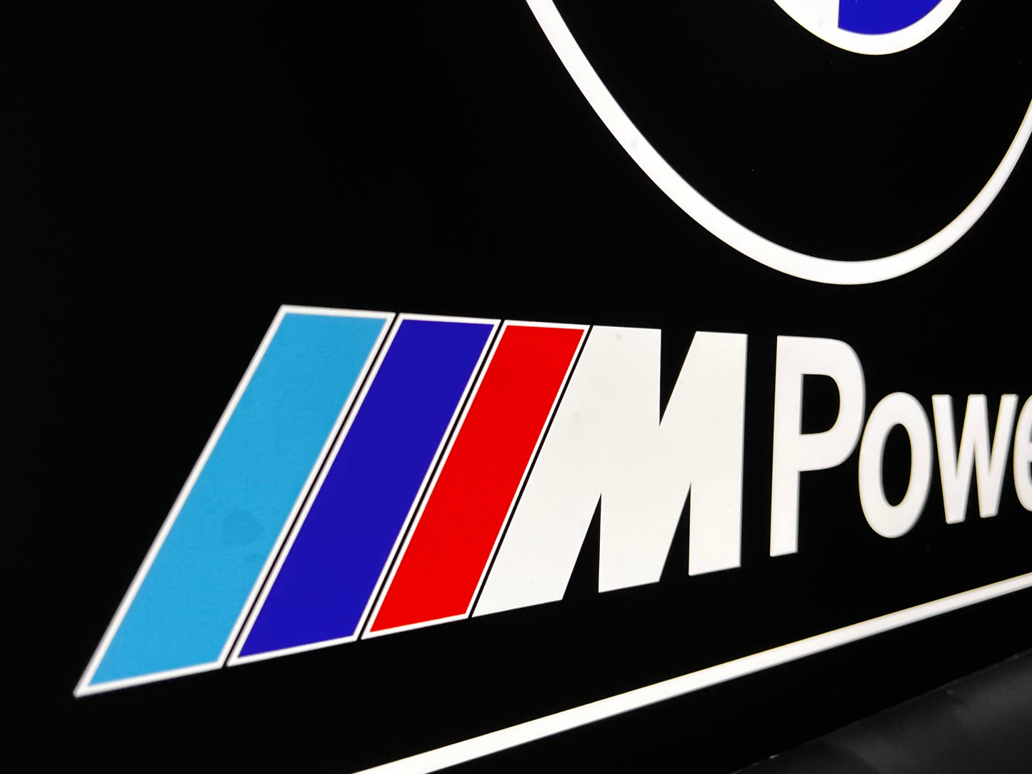 BMW M Power Illuminated Logo Sign