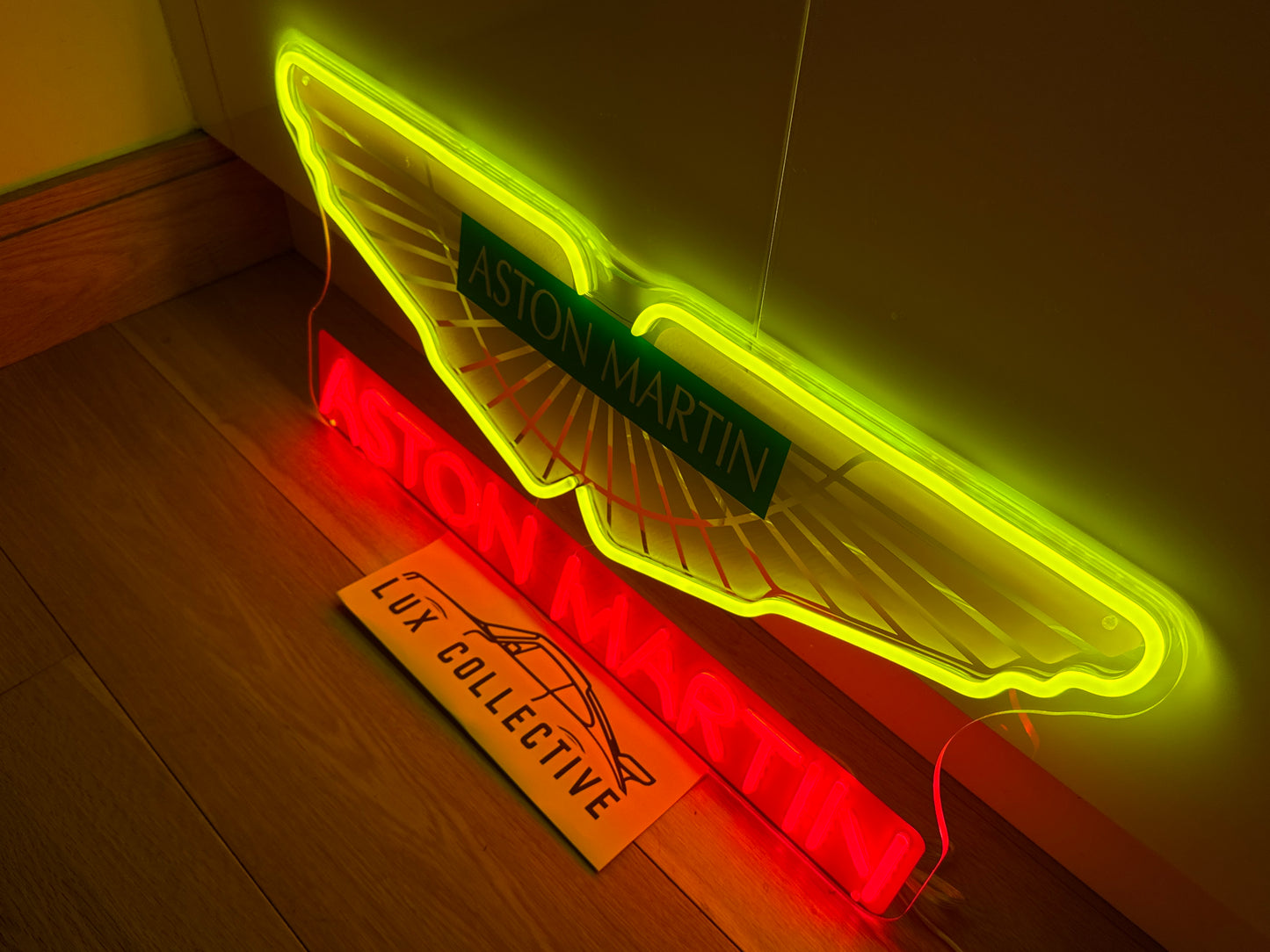 Aston Martin Neon Wall Sign - LED Illuminated Garage & Man Cave Decor