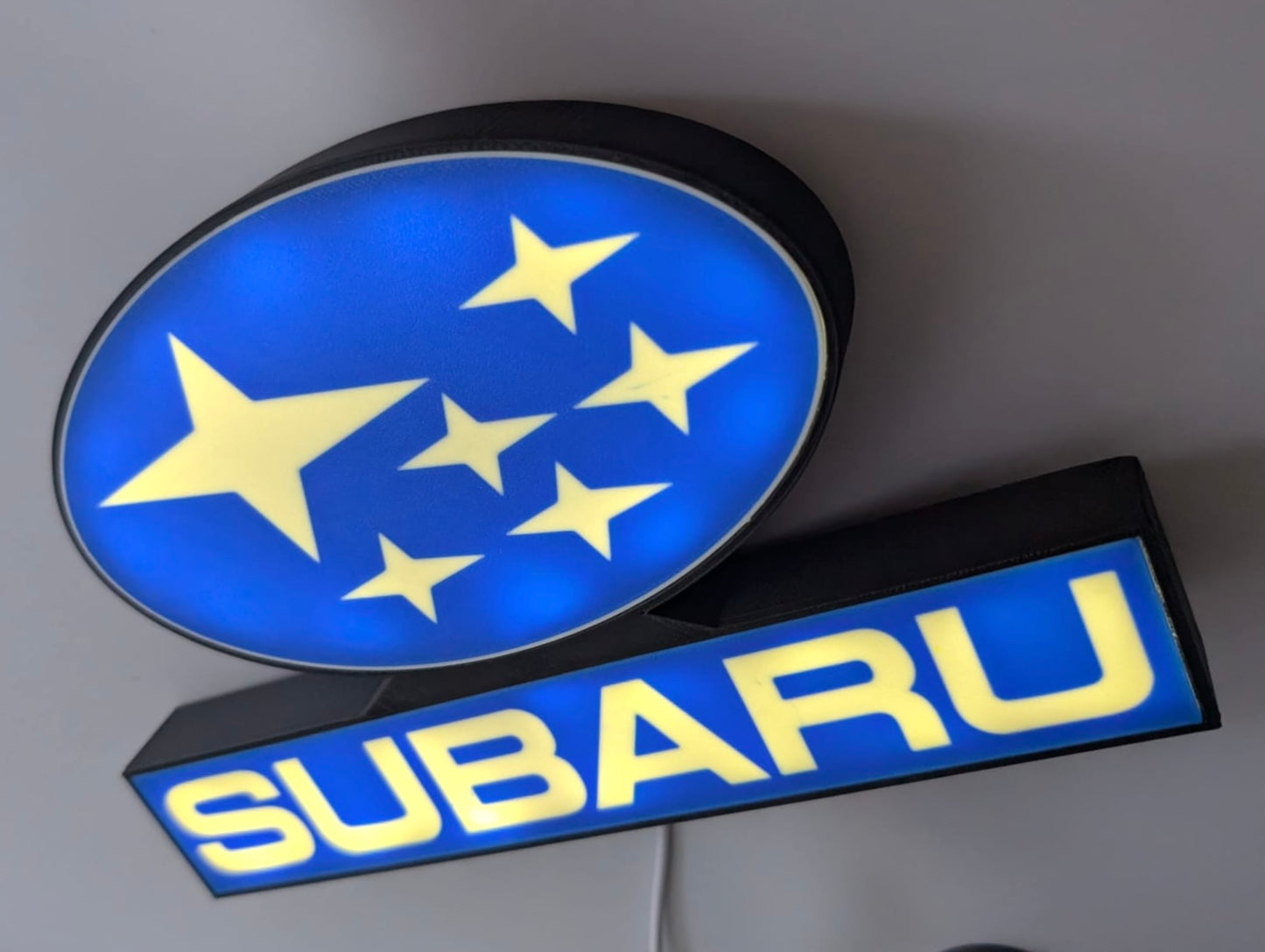 Subaru Lightbox Illuminated Logo Sign