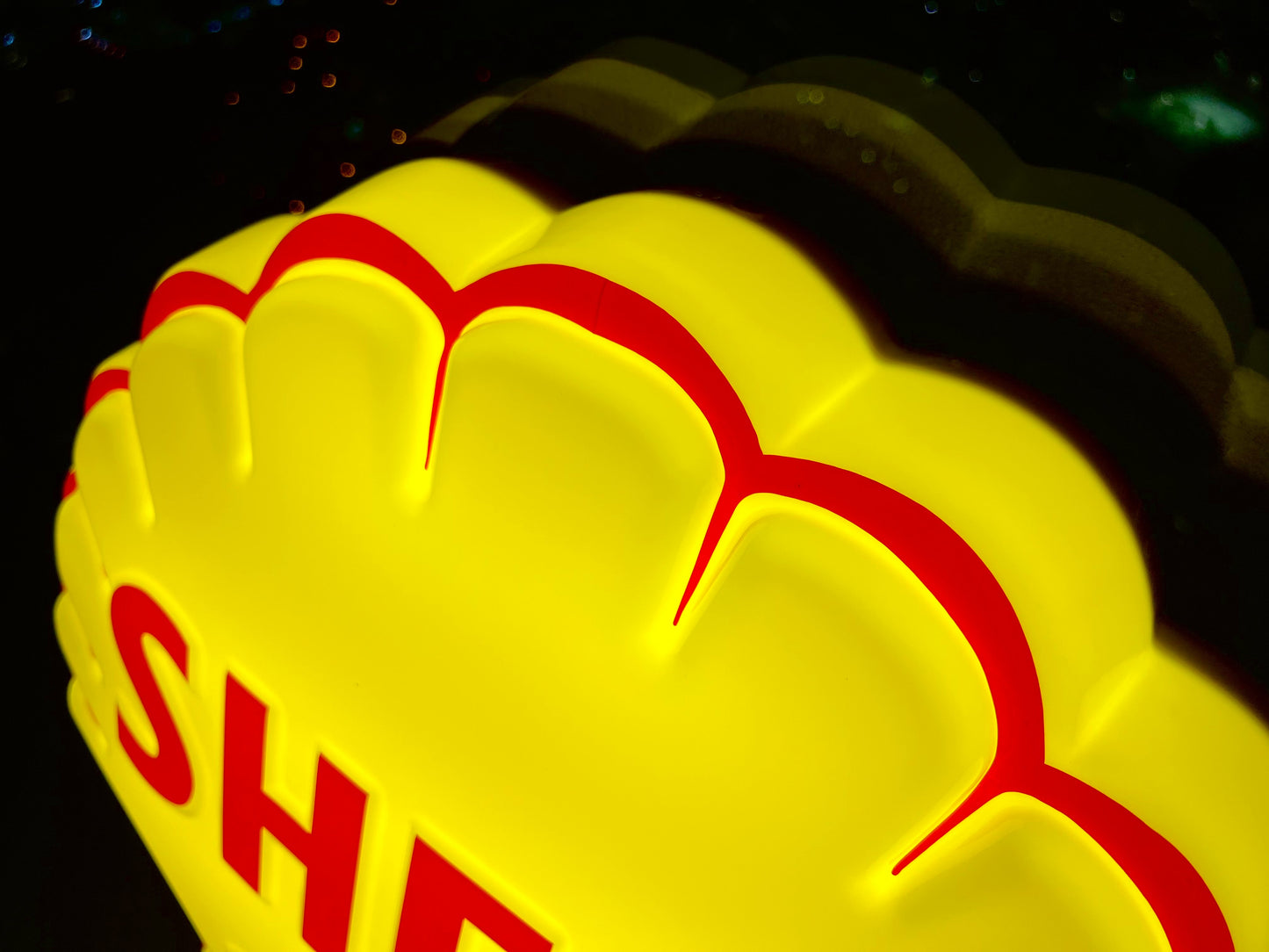 Shell Oil Illuminated Sign