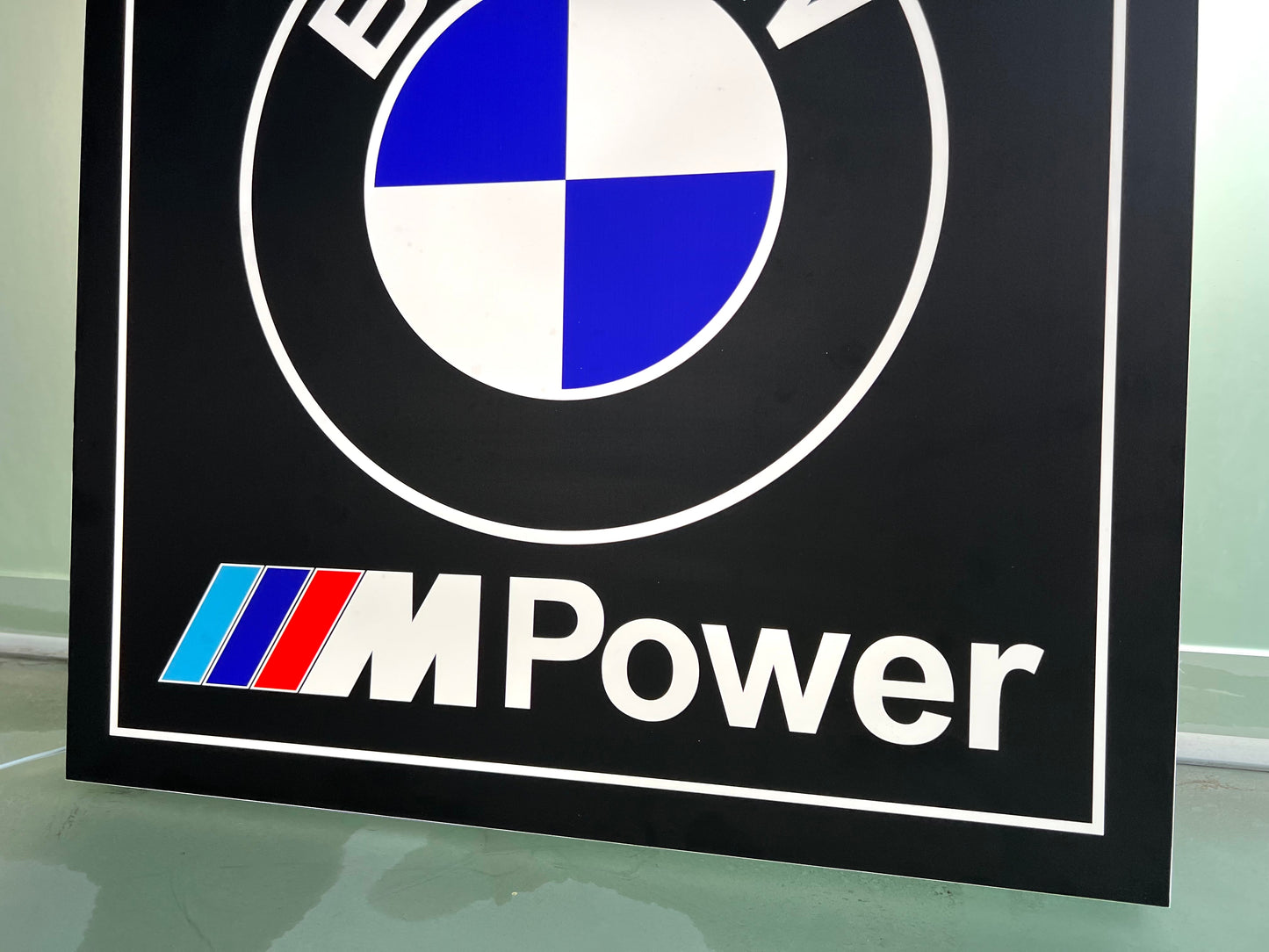 BMW M Power Illuminated Logo Sign