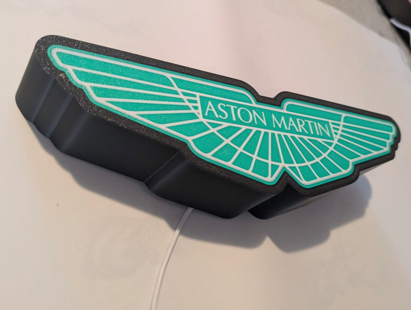 Aston Martin Lightbox Illuminated Logo Sign