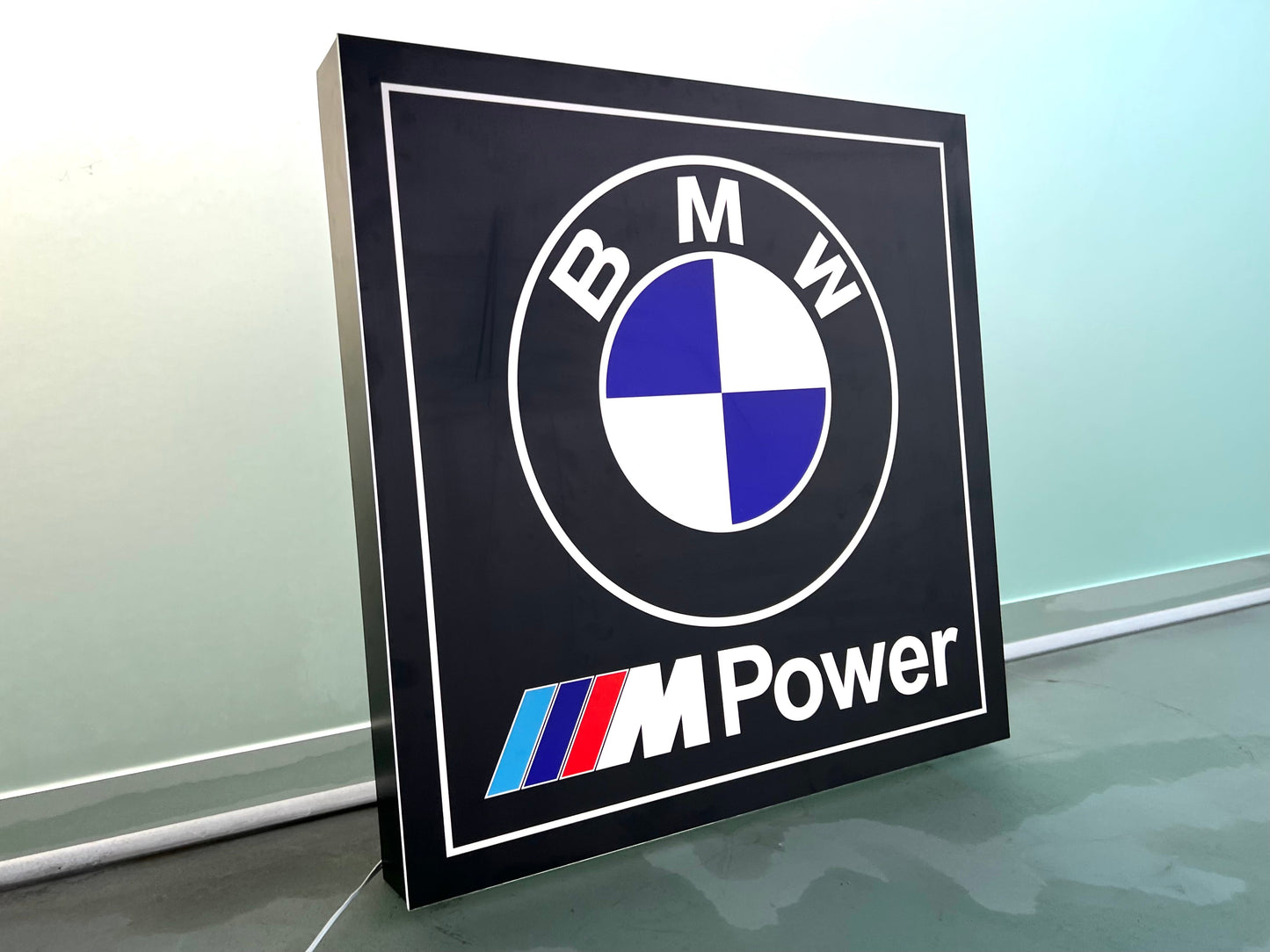 BMW M Power Illuminated Logo Sign