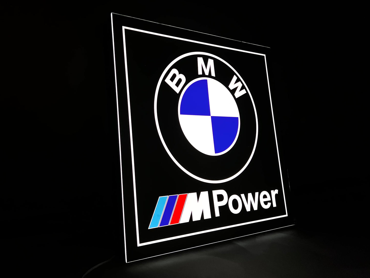 BMW M Power Illuminated Logo Sign