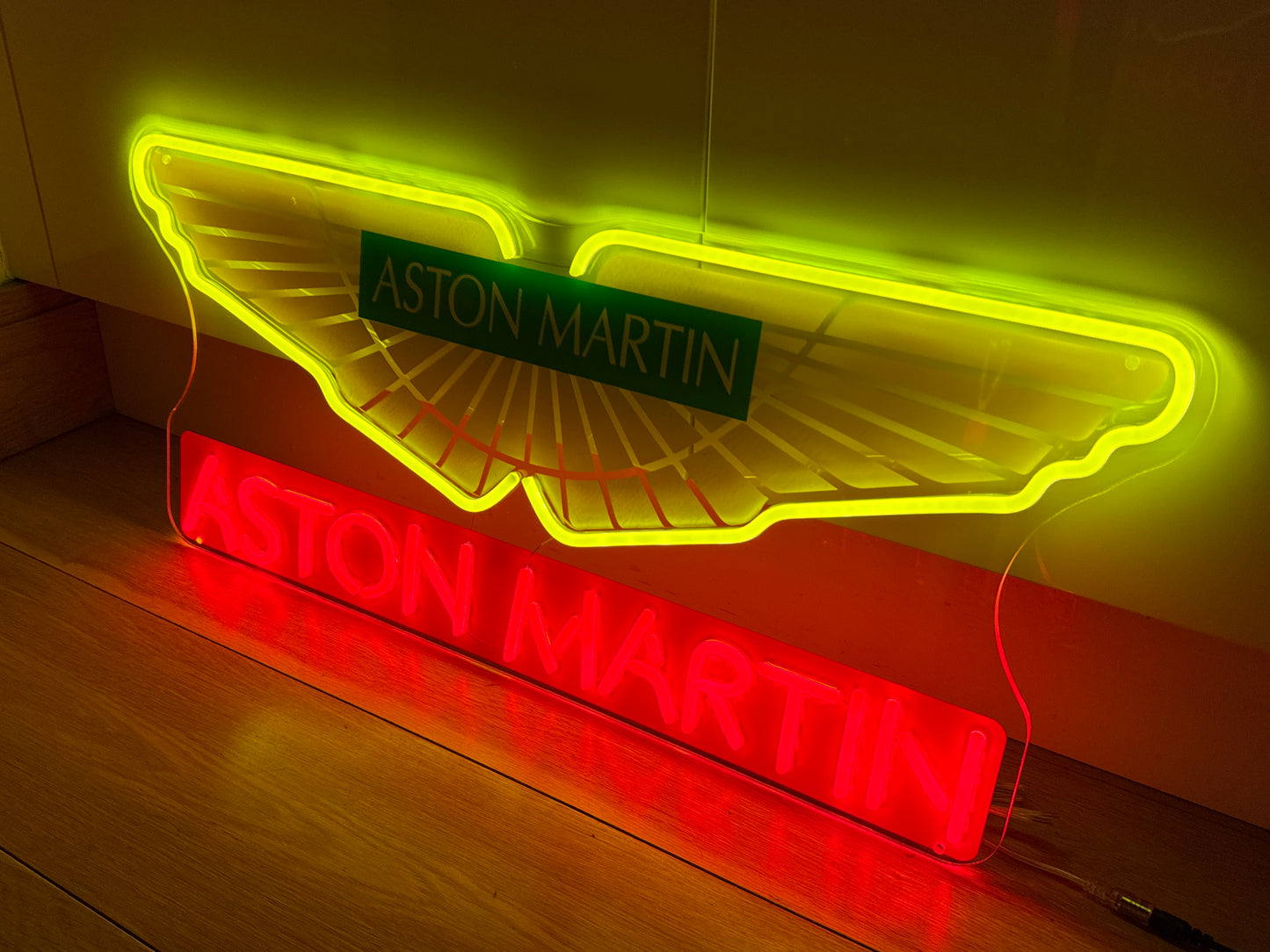 Aston Martin Neon Wall Sign - LED Illuminated Garage & Man Cave Decor