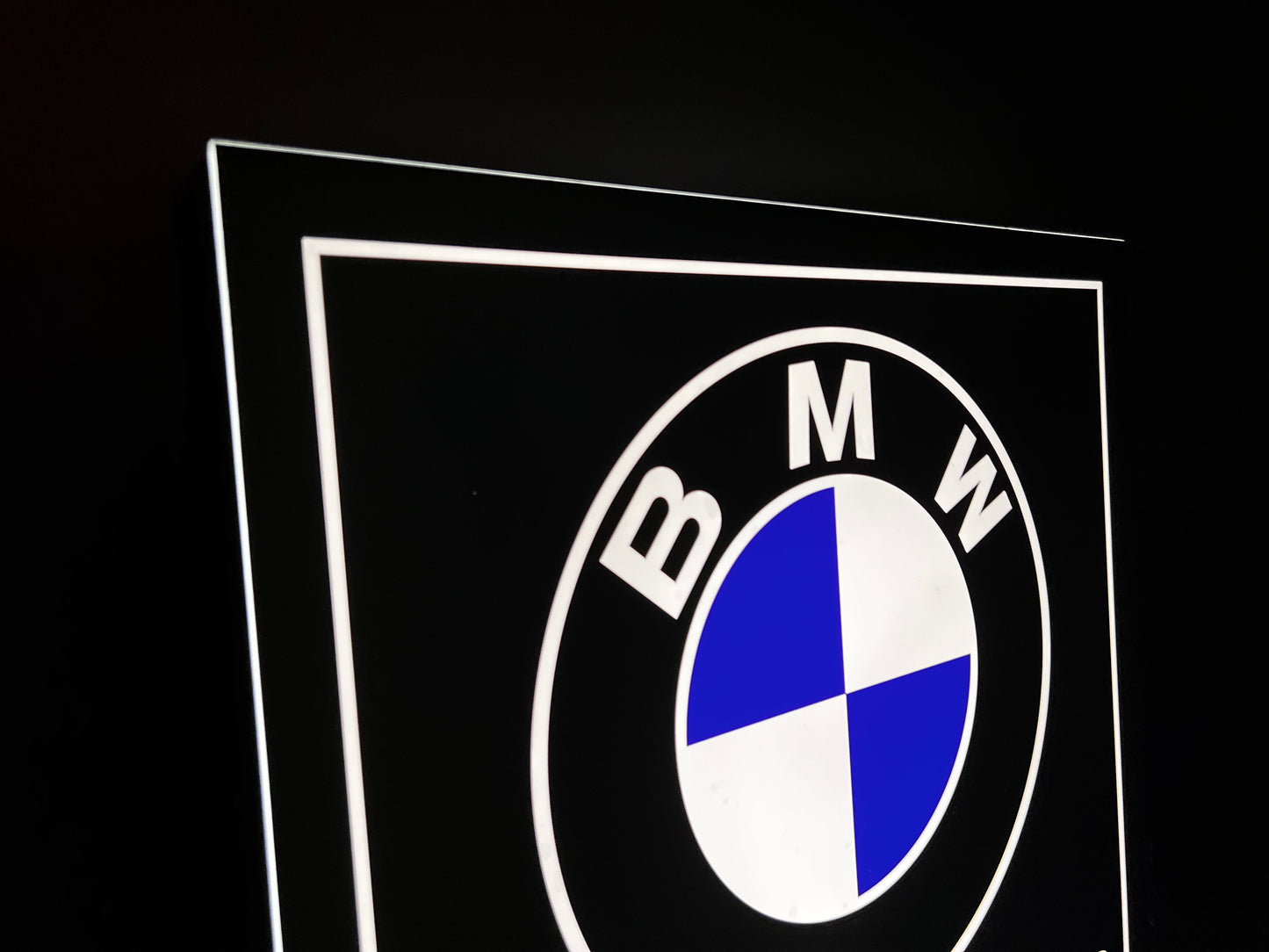 BMW M Power Illuminated Logo Sign