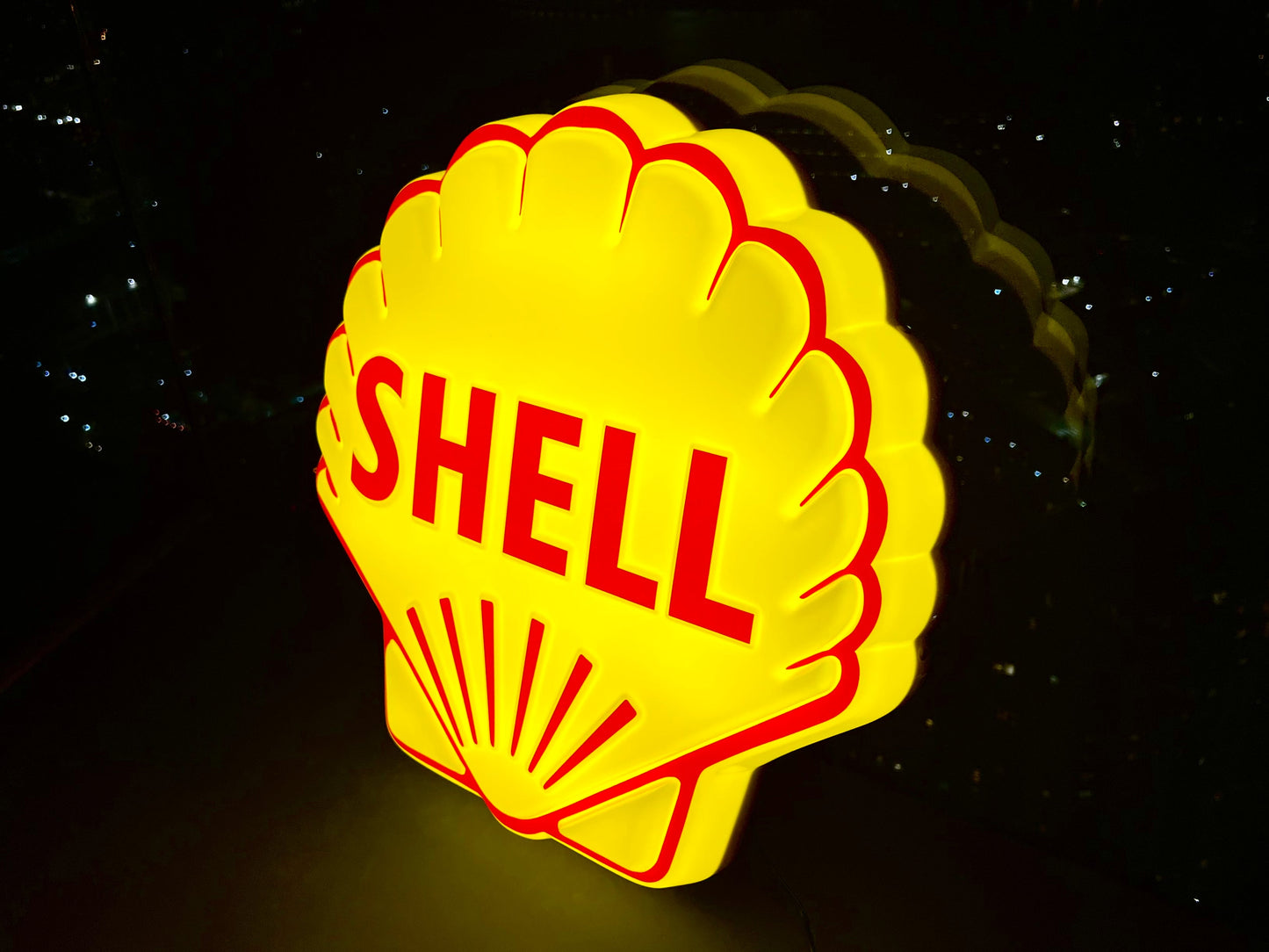 Shell Oil Illuminated Sign