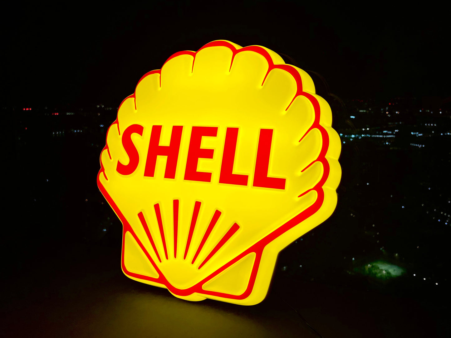 Shell Oil Illuminated Sign