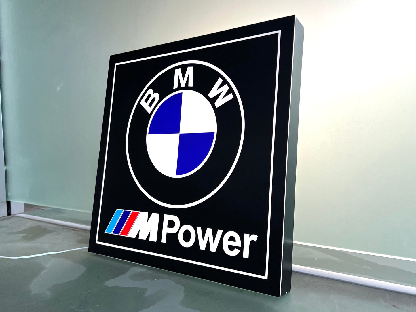 BMW M Power Illuminated Logo Sign