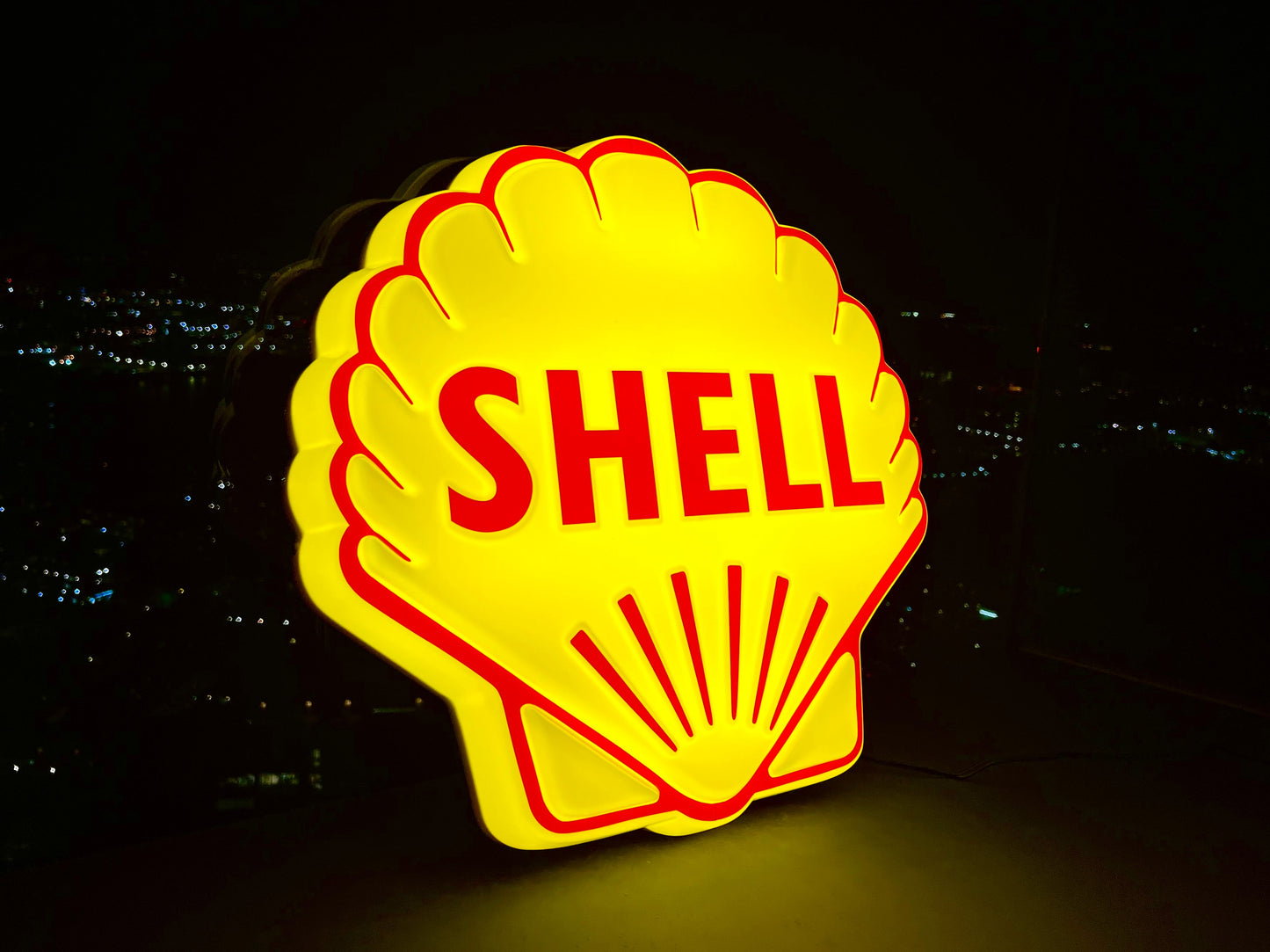 Shell Oil Illuminated Sign