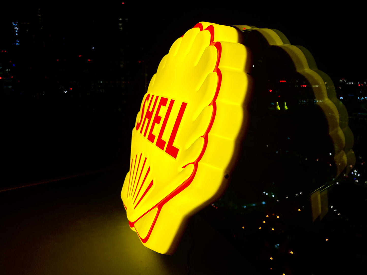 Shell Oil Illuminated Sign