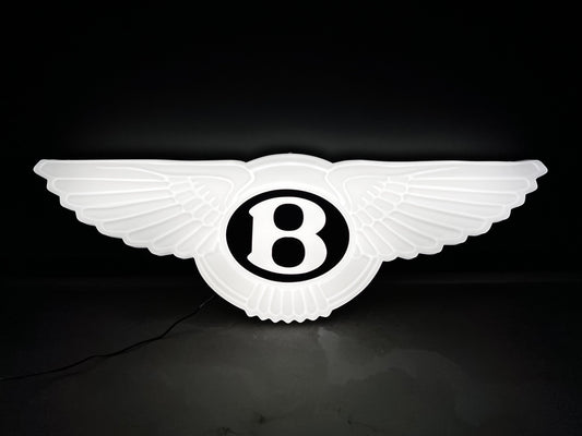 Bentley Wings Illuminated Logo Sign