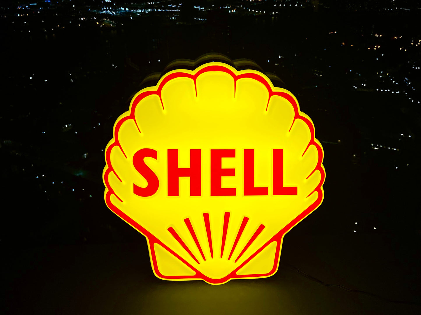 Shell Oil Illuminated Sign