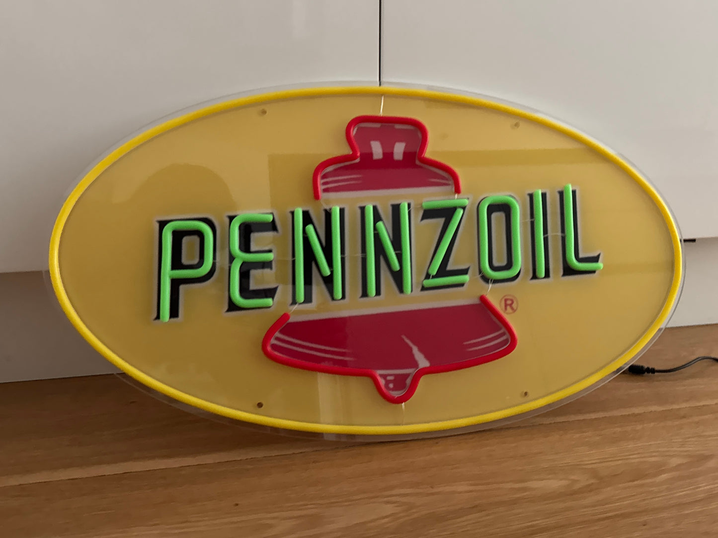 Pennzoil Neon Sign – Retro Garage Man Cave LED Wall Light