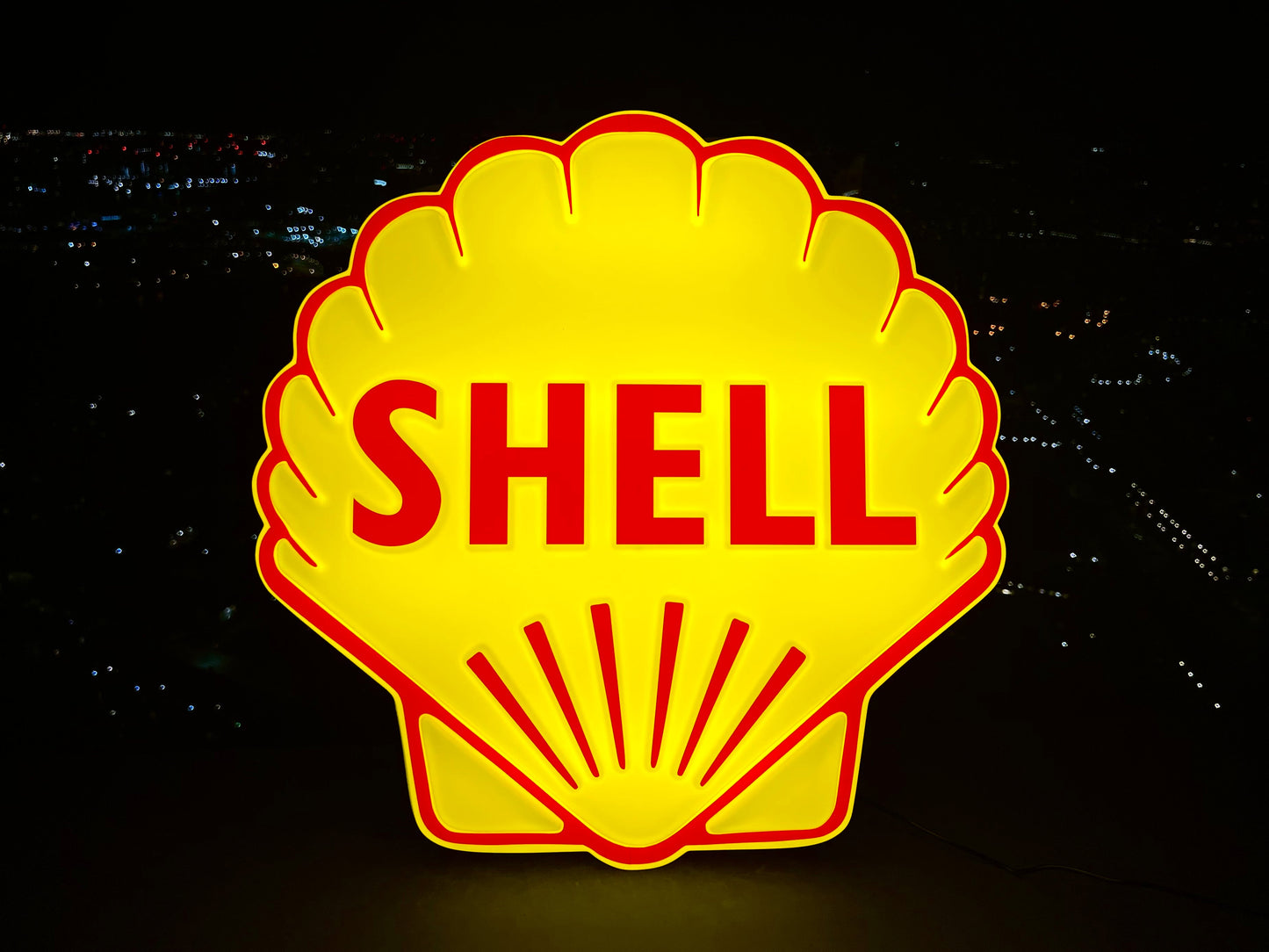 Shell Oil Illuminated Sign