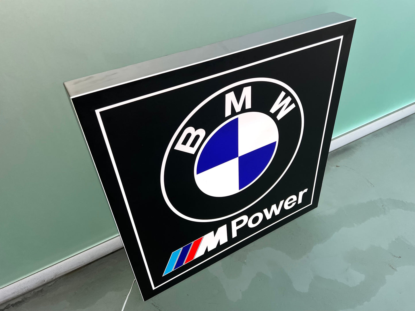 BMW M Power Illuminated Logo Sign