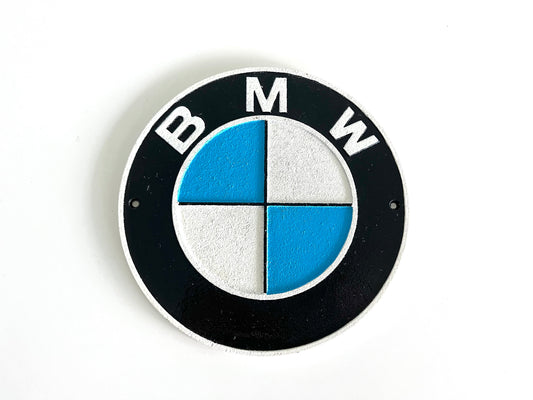 BMW Cast Iron Logo Sign