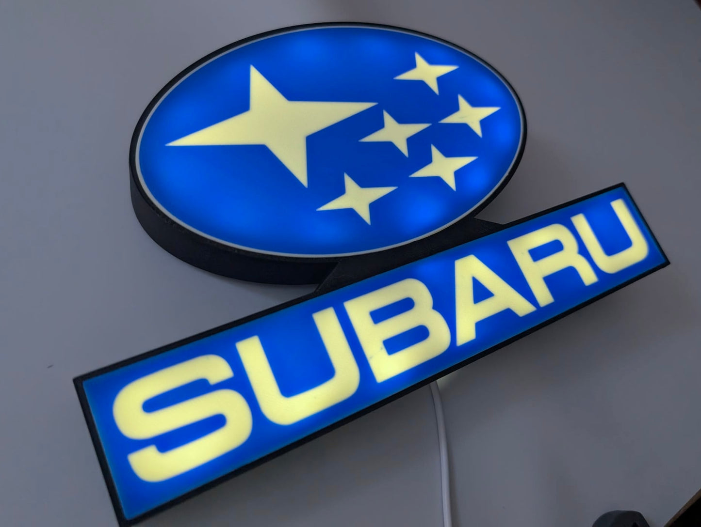 Subaru Lightbox Illuminated Logo Sign