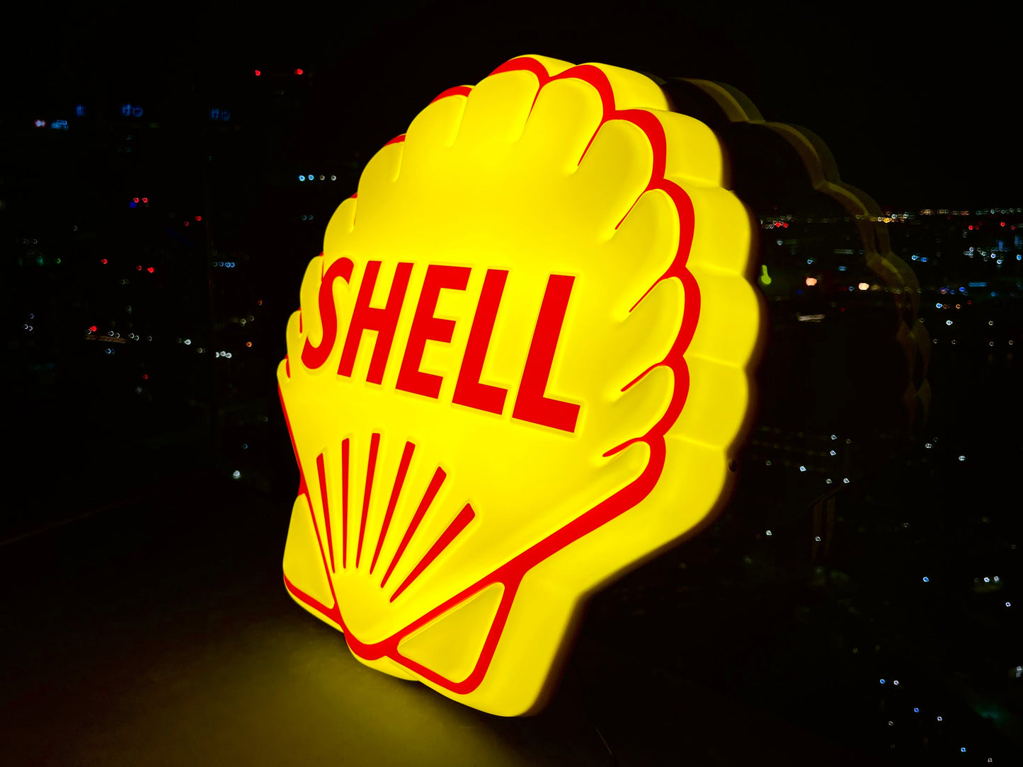 Shell Oil Illuminated Sign