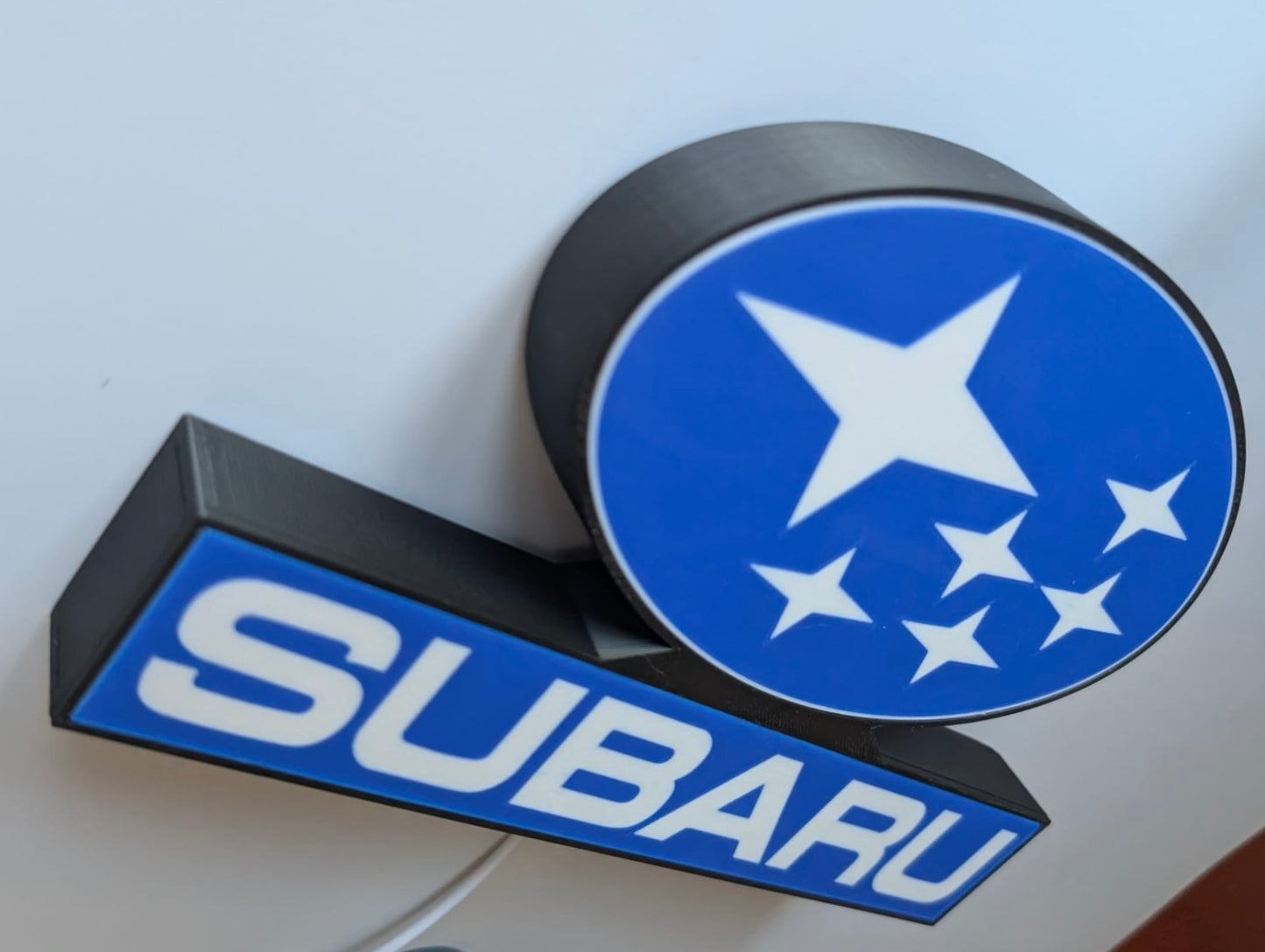 Subaru Lightbox Illuminated Logo Sign