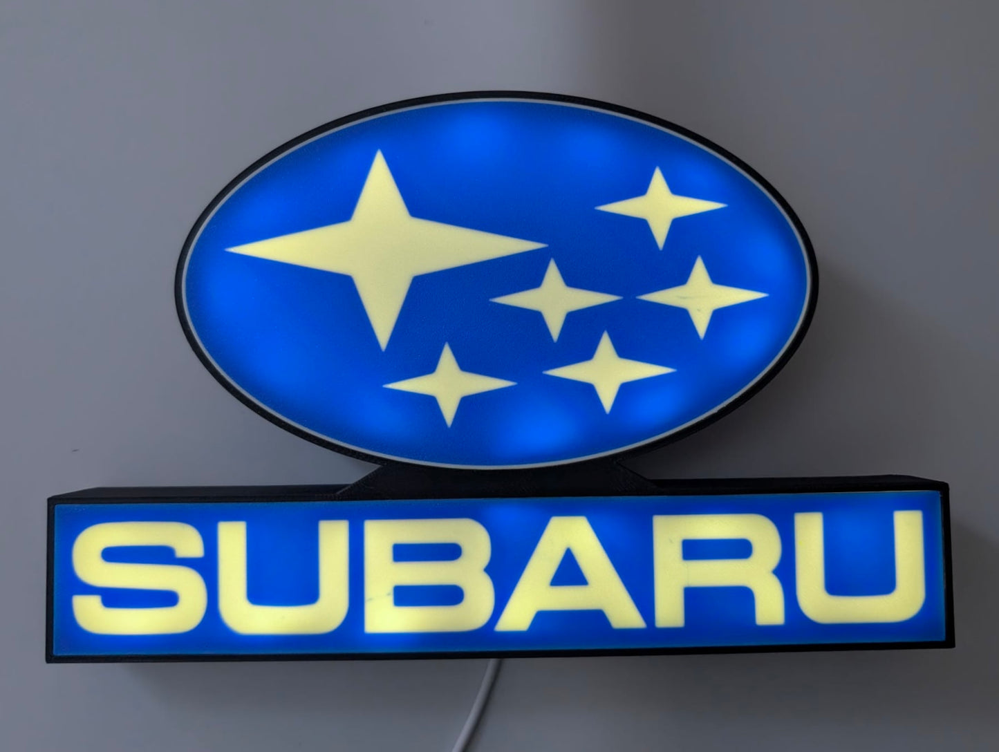 Subaru Lightbox Illuminated Logo Sign