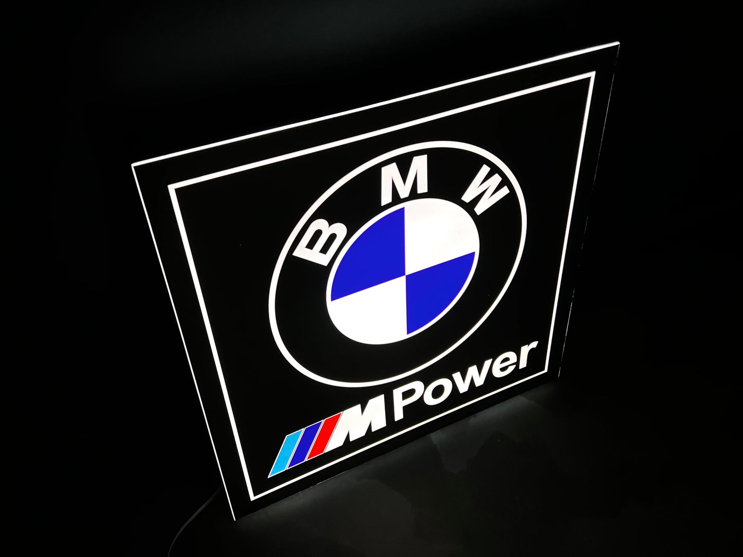 BMW M Power Illuminated Logo Sign