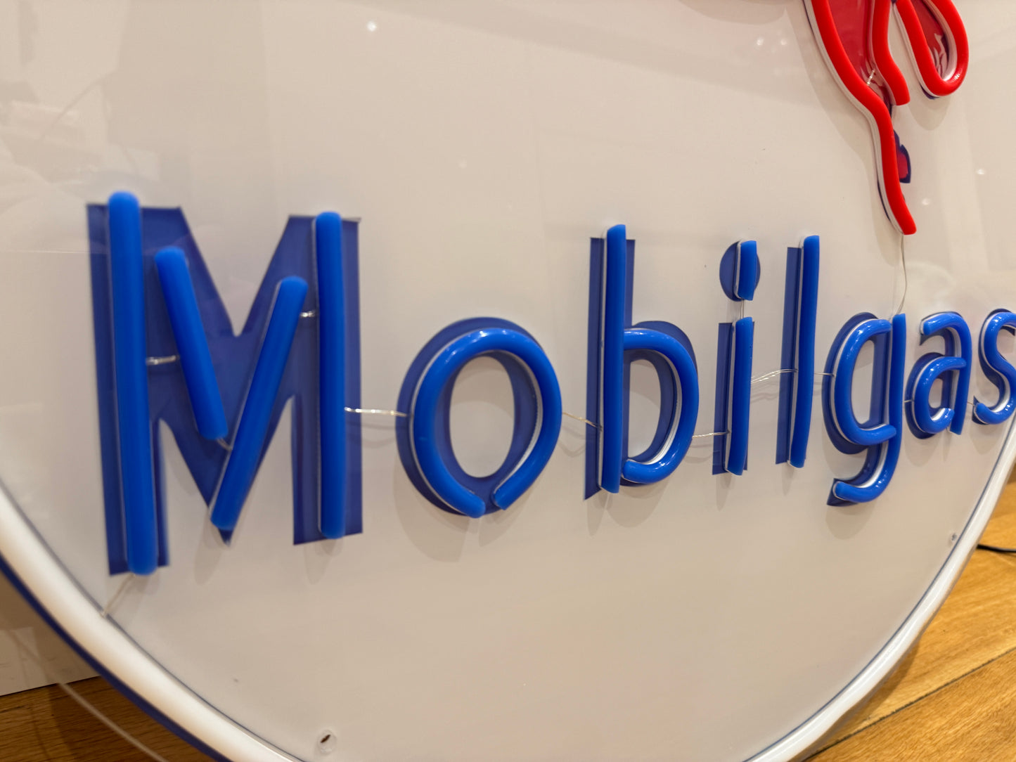 Mobil Mobilgas Neon Sign