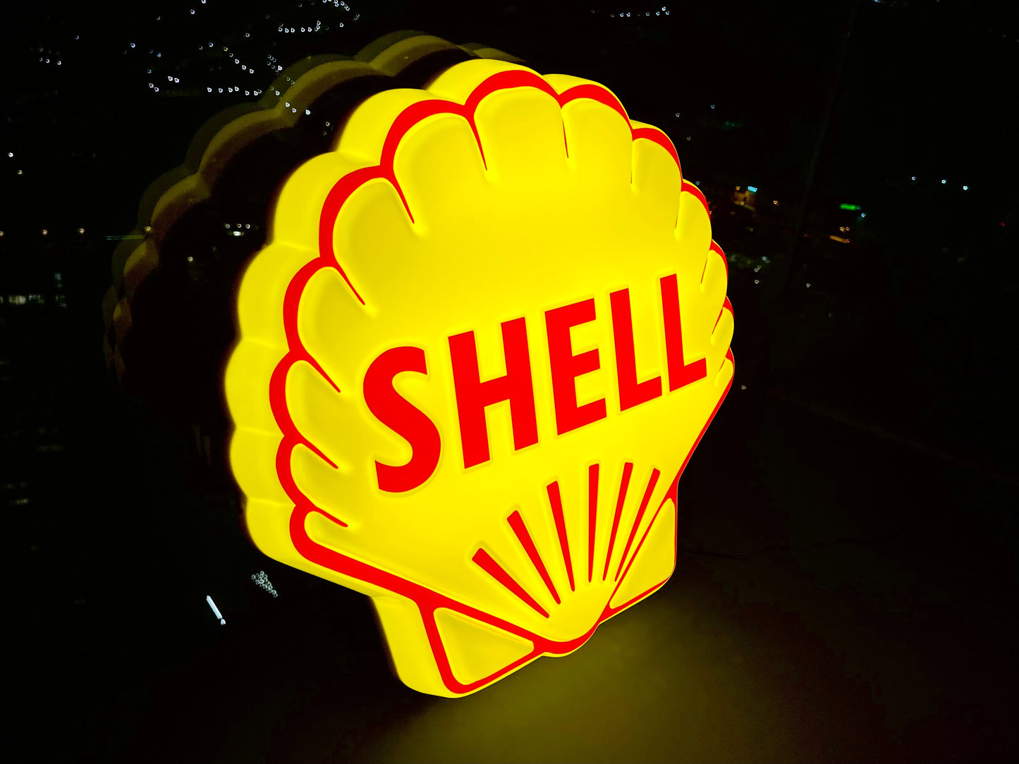 Shell Oil Illuminated Sign