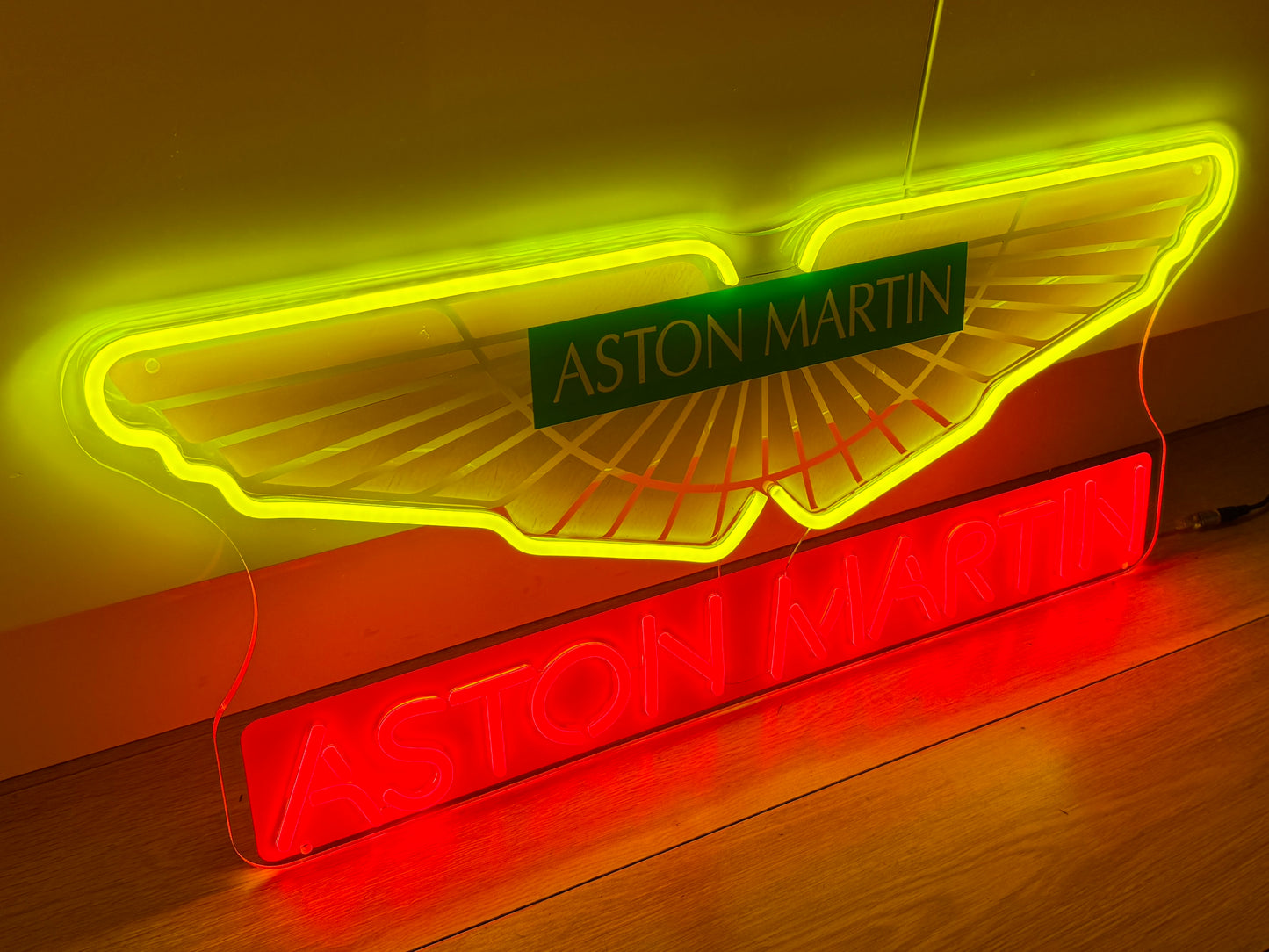 Aston Martin Neon Wall Sign - LED Illuminated Garage & Man Cave Decor