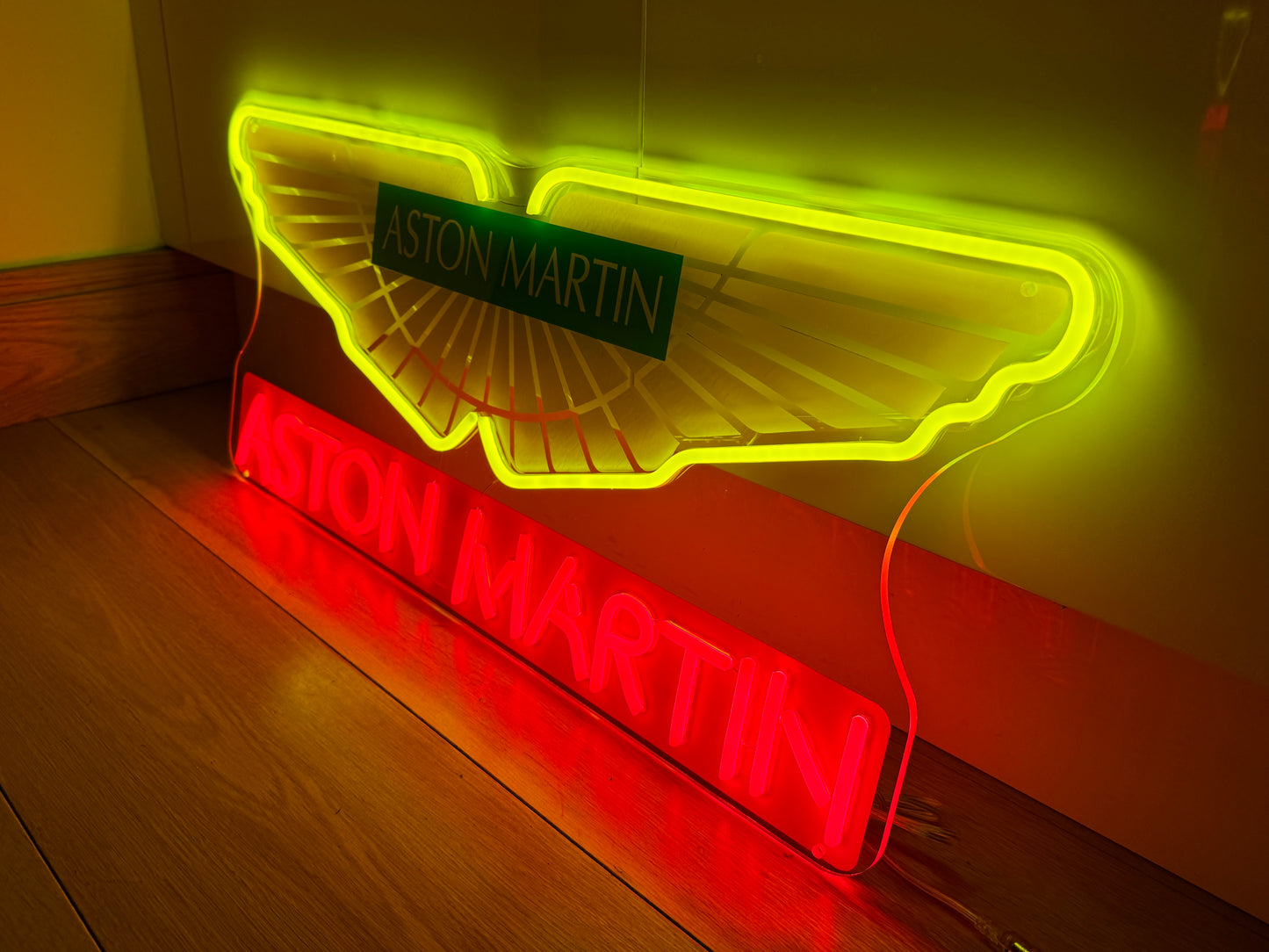 Aston Martin Neon Wall Sign - LED Illuminated Garage & Man Cave Decor