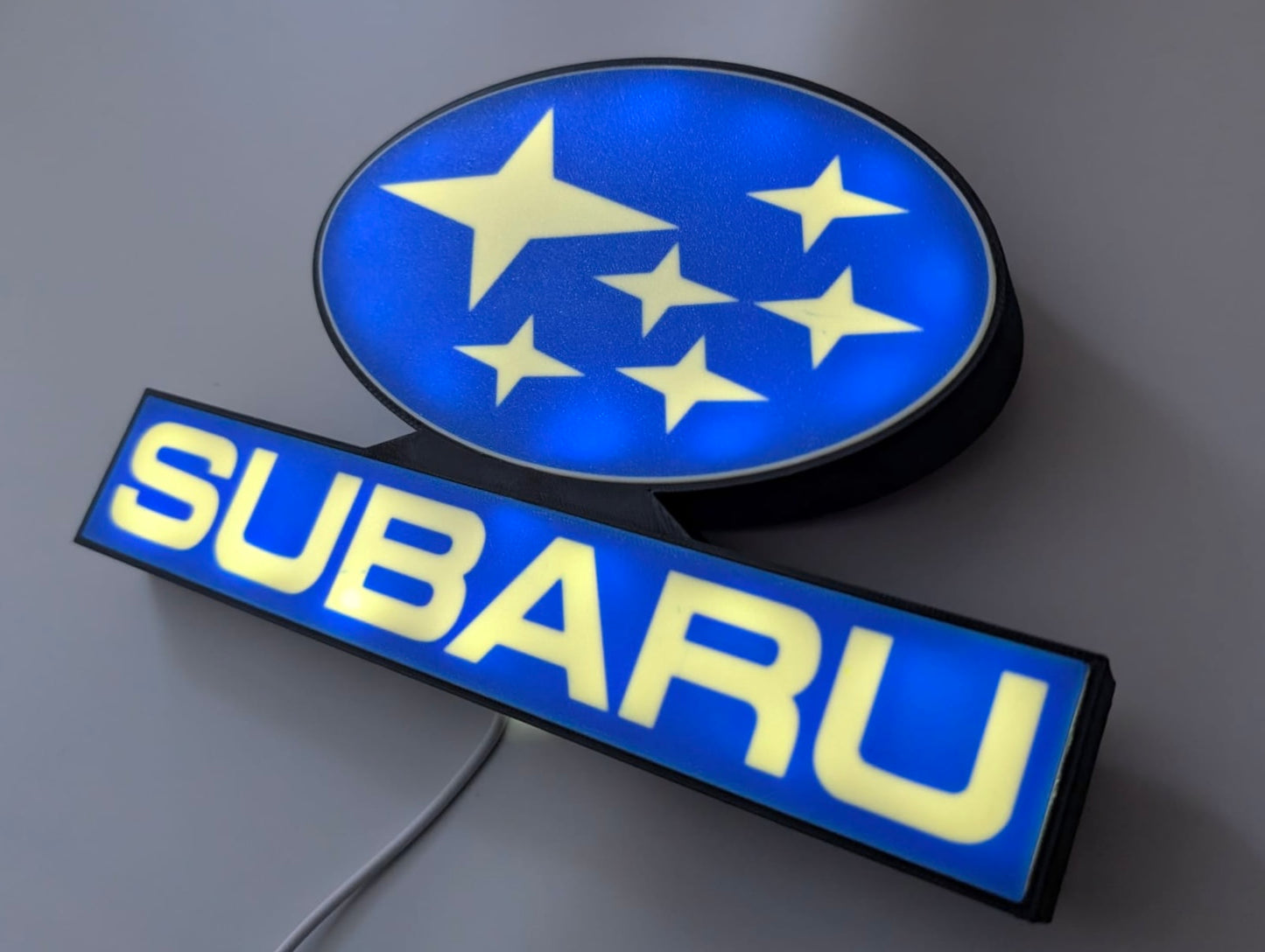 Subaru Lightbox Illuminated Logo Sign